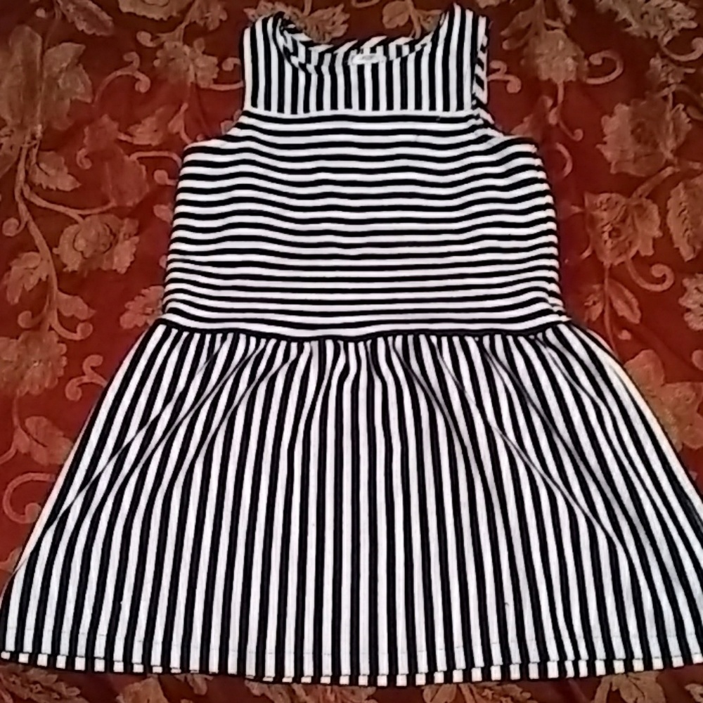 Blue and white dress